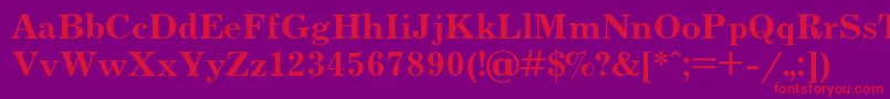 Jrn75 Font – Red Fonts on Purple Background