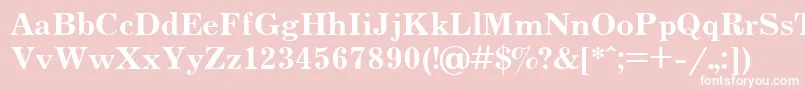 Jrn75 Font – White Fonts on Pink Background