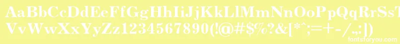 Jrn75 Font – White Fonts on Yellow Background