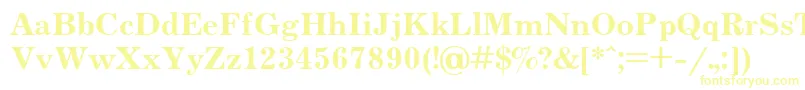 Jrn75 Font – Yellow Fonts on White Background