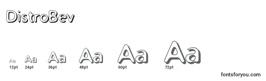 DistroBev Font Sizes
