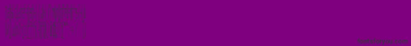 Wadlow-Schriftart – Schwarze Schriften auf violettem Hintergrund