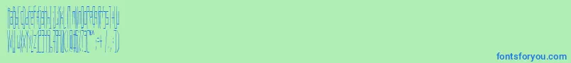 Шрифт Wadlow – синие шрифты на зелёном фоне