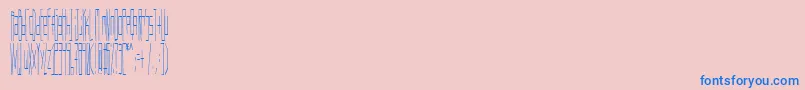 Шрифт Wadlow – синие шрифты на розовом фоне