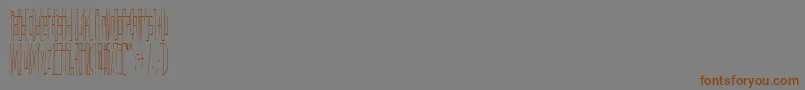 Czcionka Wadlow – brązowe czcionki na szarym tle