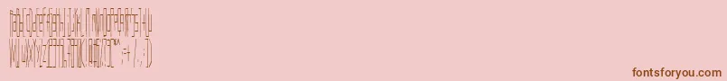 Шрифт Wadlow – коричневые шрифты на розовом фоне