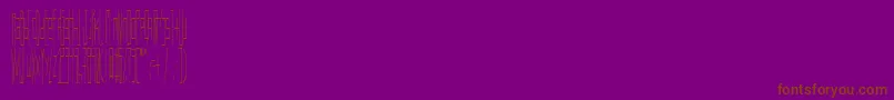 Wadlow-Schriftart – Braune Schriften auf violettem Hintergrund