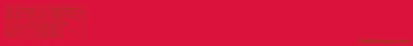 フォントWadlow – 赤い背景に茶色の文字