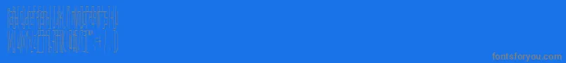フォントWadlow – 青い背景に灰色の文字