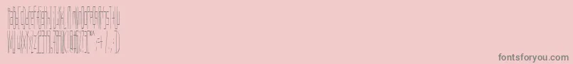 Шрифт Wadlow – серые шрифты на розовом фоне