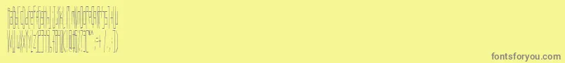 Шрифт Wadlow – серые шрифты на жёлтом фоне