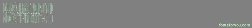 フォントWadlow – 灰色の背景に緑のフォント