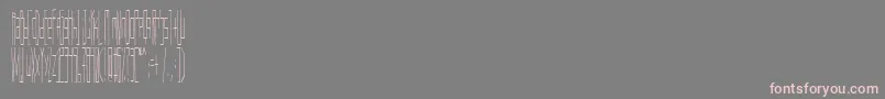 フォントWadlow – 灰色の背景にピンクのフォント
