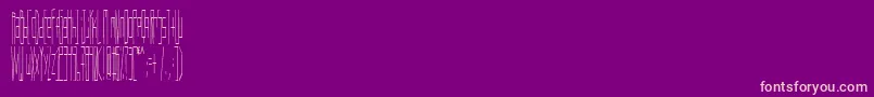 Wadlow-Schriftart – Rosa Schriften auf violettem Hintergrund