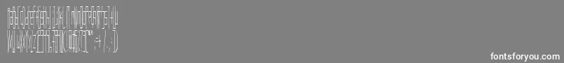 フォントWadlow – 灰色の背景に白い文字