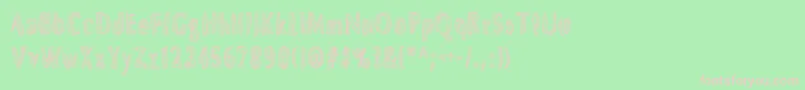 DsBrushesNormal Font – Pink Fonts on Green Background