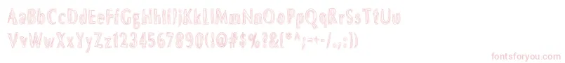 DsBrushesNormal Font – Pink Fonts on White Background