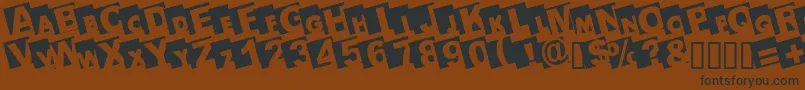 Bigarialleft Font – Black Fonts on Brown Background