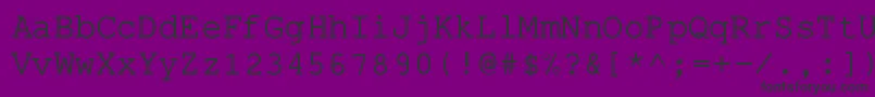 PseudoApl Font – Black Fonts on Purple Background