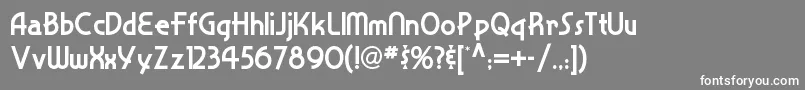 フォントSnappyservicenf – 灰色の背景に白い文字