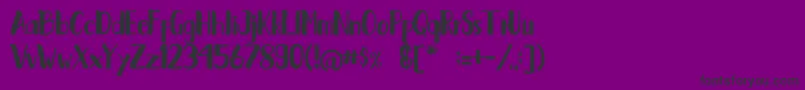 Fantai Font – Black Fonts on Purple Background