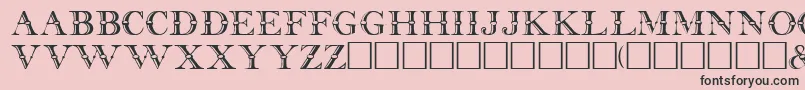 BeffleRegular Font – Black Fonts on Pink Background