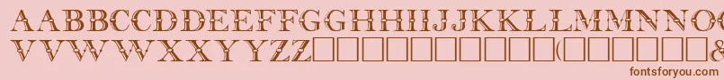 BeffleRegular Font – Brown Fonts on Pink Background