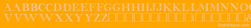 BeffleRegular Font – Pink Fonts on Orange Background