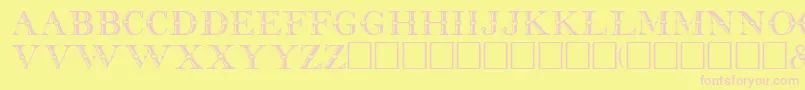 BeffleRegular Font – Pink Fonts on Yellow Background