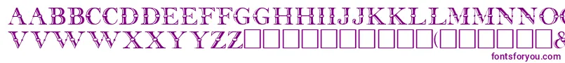 BeffleRegular Font – Purple Fonts on White Background