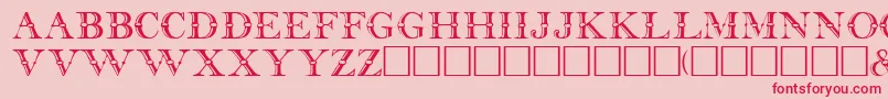 BeffleRegular Font – Red Fonts on Pink Background