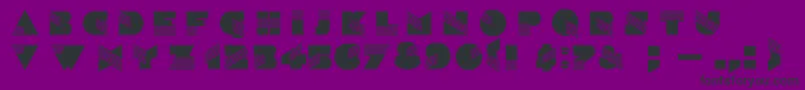 SinaloaDg Font – Black Fonts on Purple Background