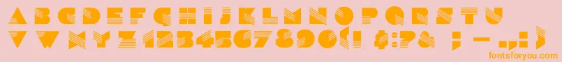 SinaloaDg Font – Orange Fonts on Pink Background