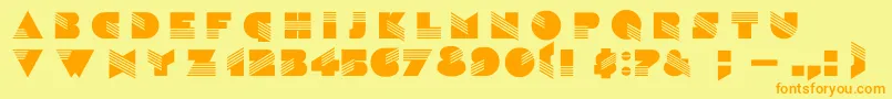 SinaloaDg Font – Orange Fonts on Yellow Background