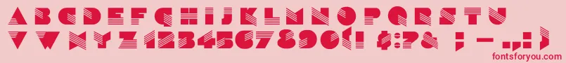 SinaloaDg Font – Red Fonts on Pink Background