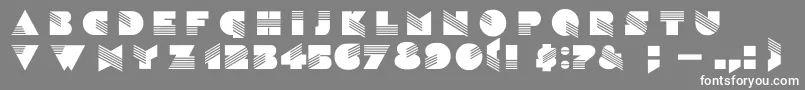 フォントSinaloaDg – 灰色の背景に白い文字