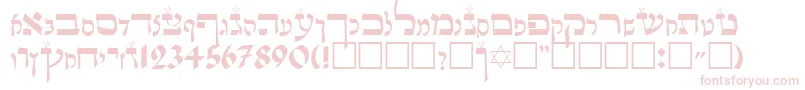 LashonTov Font – Pink Fonts on White Background