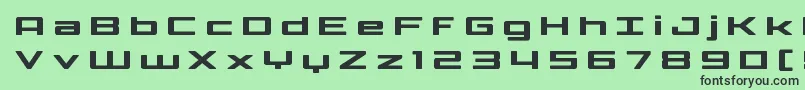 フォントPhoenicialowercasetitle – 緑の背景に黒い文字