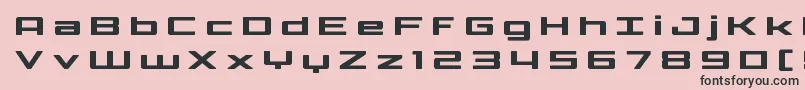 Phoenicialowercasetitle Font – Black Fonts on Pink Background