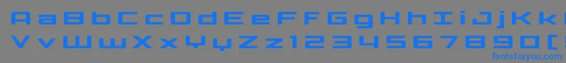 Phoenicialowercasetitle Font – Blue Fonts on Gray Background