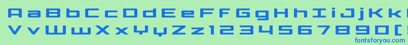 fuente Phoenicialowercasetitle – Fuentes Azules Sobre Fondo Verde