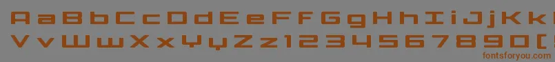 Phoenicialowercasetitle Font – Brown Fonts on Gray Background