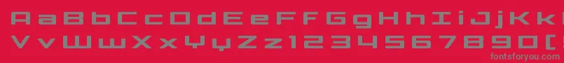 Phoenicialowercasetitle Font – Gray Fonts on Red Background