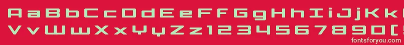 Phoenicialowercasetitle Font – Green Fonts on Red Background