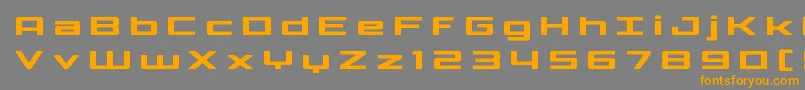 Phoenicialowercasetitle Font – Orange Fonts on Gray Background