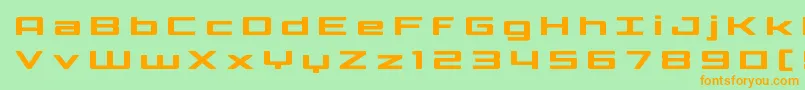 Phoenicialowercasetitle Font – Orange Fonts on Green Background