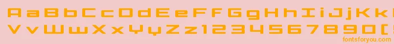 Phoenicialowercasetitle Font – Orange Fonts on Pink Background