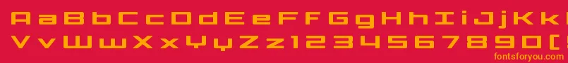 Phoenicialowercasetitle Font – Orange Fonts on Red Background