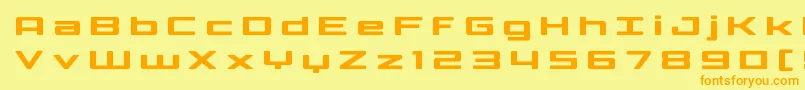 Phoenicialowercasetitle Font – Orange Fonts on Yellow Background