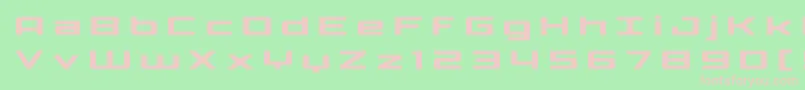 Phoenicialowercasetitle Font – Pink Fonts on Green Background
